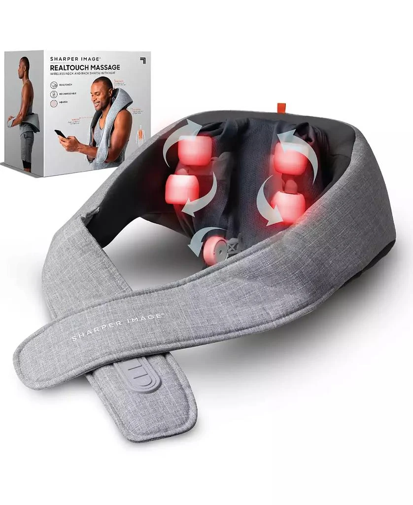 Realtouch Shiatsu Massager, Warming Heat Soothes Sore Muscles, Nodes Feel Like Real Hands, Wireless & Rechargeable 商品