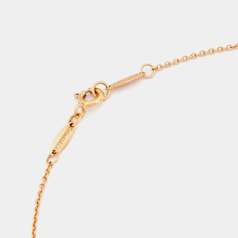 商品[二手商品] Tiffany & Co.|Tiffany and Co. Elsa Peretti Open Heart 18k Rose Gold Pendant Necklace,价格¥6405,第6张图片详细描述