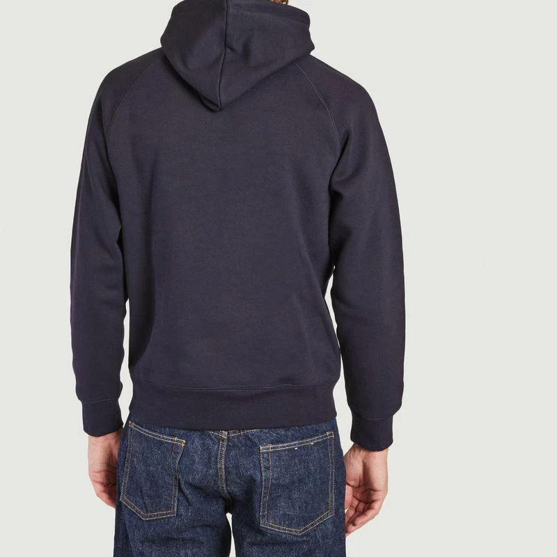 商品Carhartt|Hoodie Chase Dark Navy Gold CARHARTT WIP,价格¥697,第3张图片详细描述