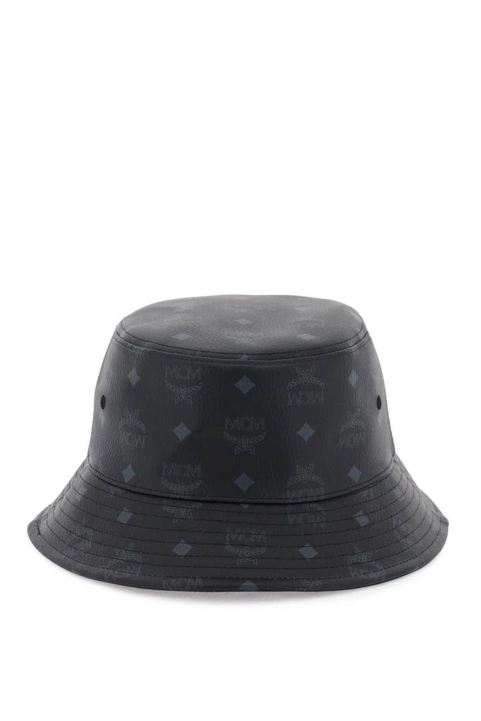商品MCM|Mcm visetos bucket hat in faux leather,价格¥1216,第1张图片