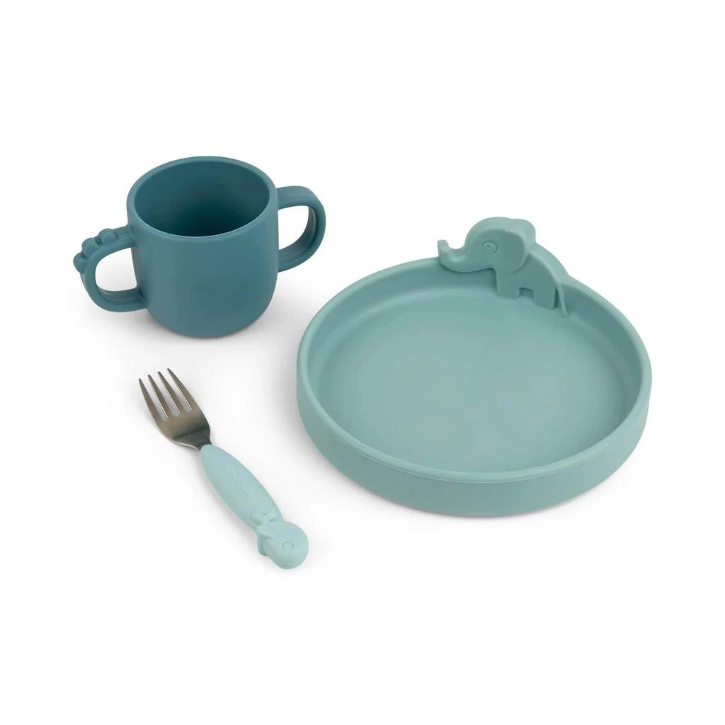 商品Done by Deer|Done by Deer Peekaboo Dinner Set - Deer Friends - Blue,价格¥215,第1张图片