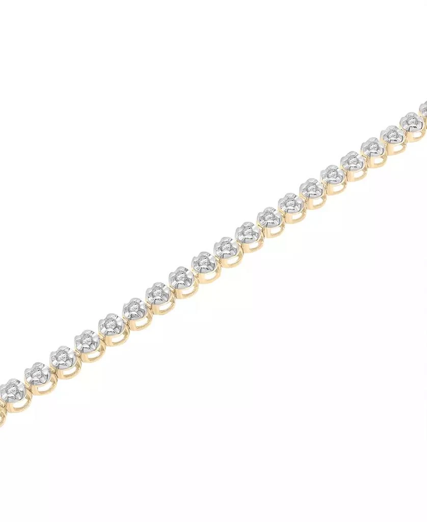 商品Macy's|Diamond Bracelet (1/2 ct. t.w.) in 10k Yellow Gold, Created for Macy's,价格¥8377,第3张图片详细描述