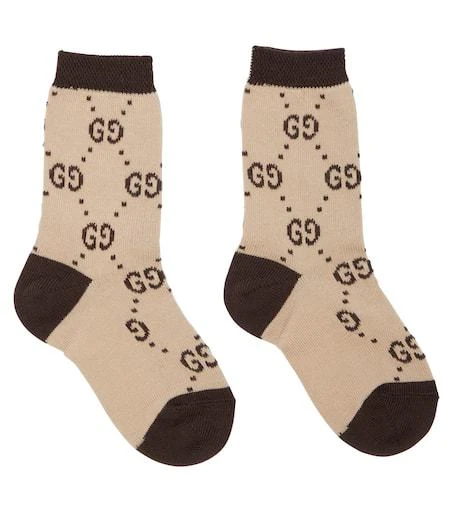 商品Gucci|婴幼儿 — GG棉质混纺袜子,价格¥781,第1张图片