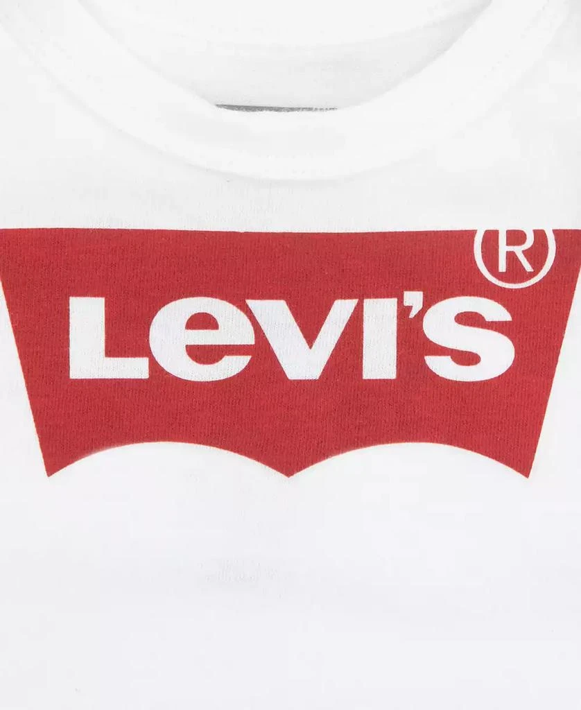 商品Levi's|Baby Boys & Girls Short Sleeves Batwing Bodysuit, Pack of 3,价格¥99,第5张图片详细描述