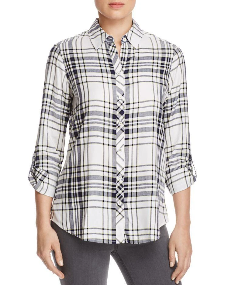 商品FOXCROFT|Addison Plaid Button-Down Shirt,价格¥444,第1张图片