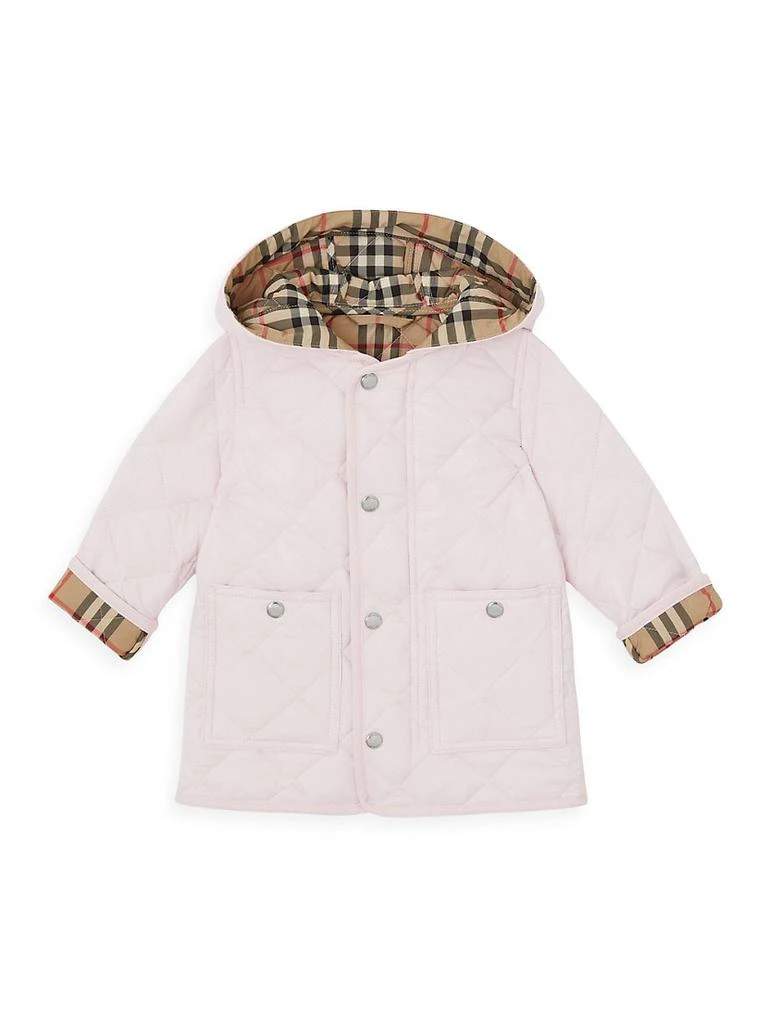 商品Burberry|Baby's &amp; Little Girl's Reilly Diamond Quilted Hooded Jacket,价格¥4701,第1张图片