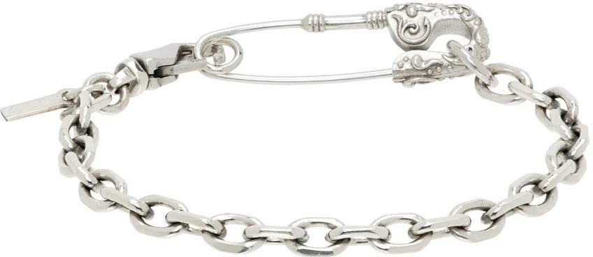 商品Emanuele Bicocchi|Silver Crest Safety Pin Bracelet,价格¥1928,第1张图片