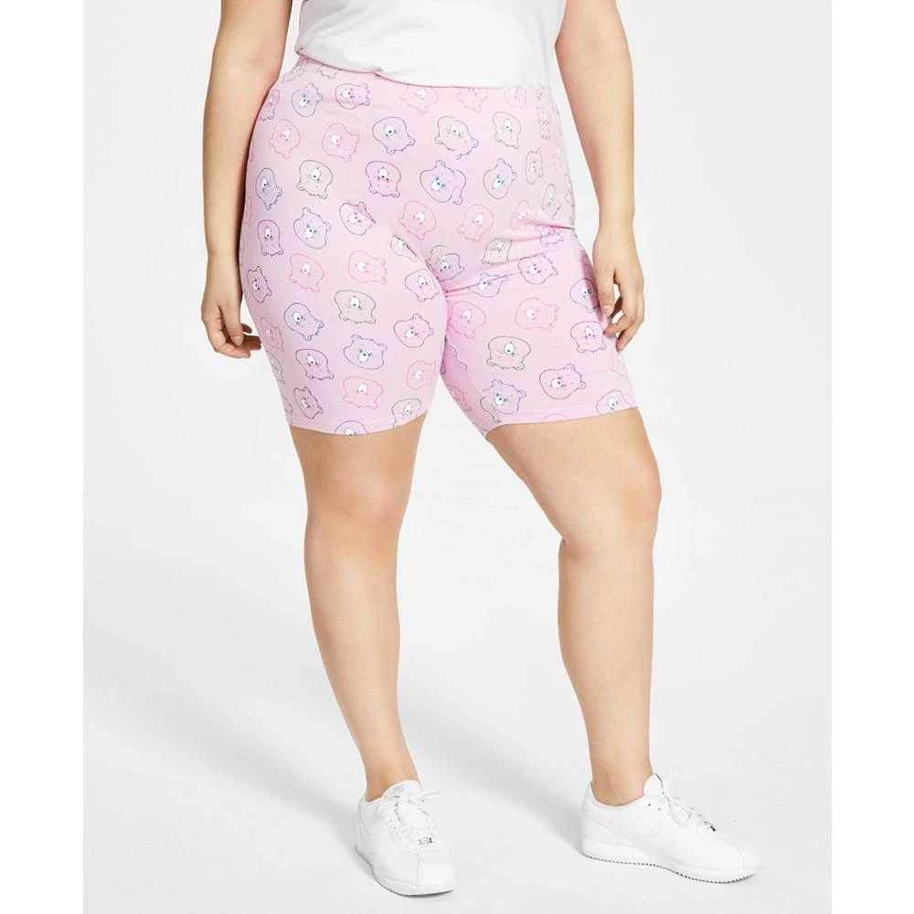 商品Freeze 24-7|Trendy Plus Size Care Bear Biker Shorts,价格¥39,第3张图片详细描述