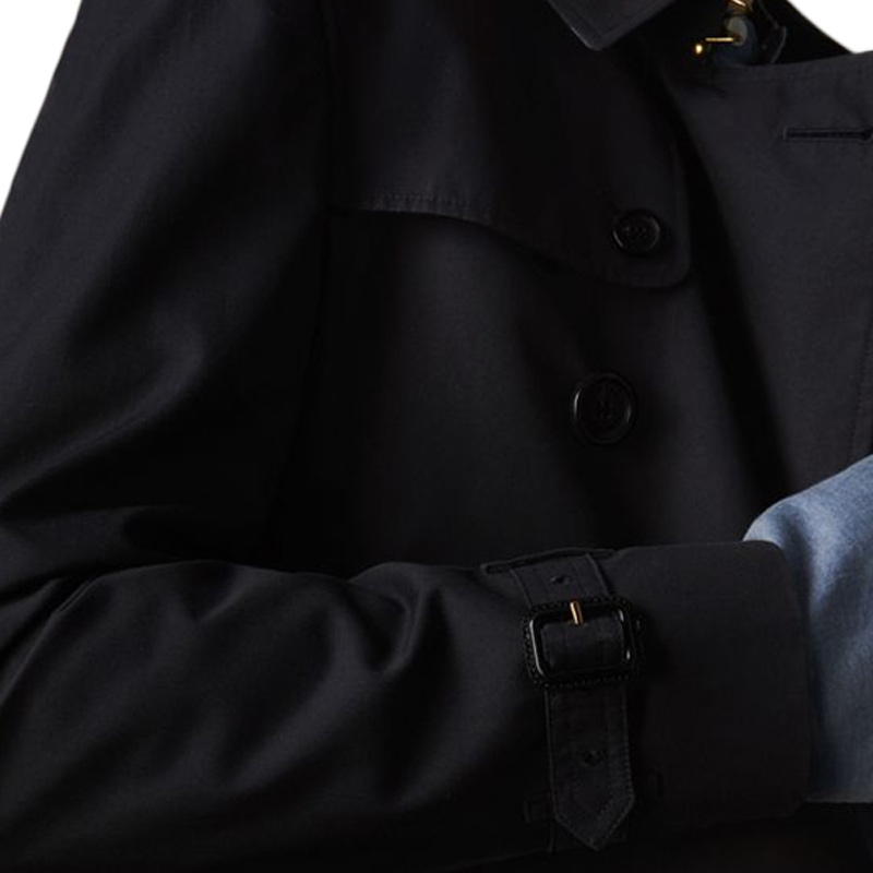 Burberry 博柏利 男士海军蓝棉粘胶纤维时尚大衣 4010718商品第2张图片规格展示