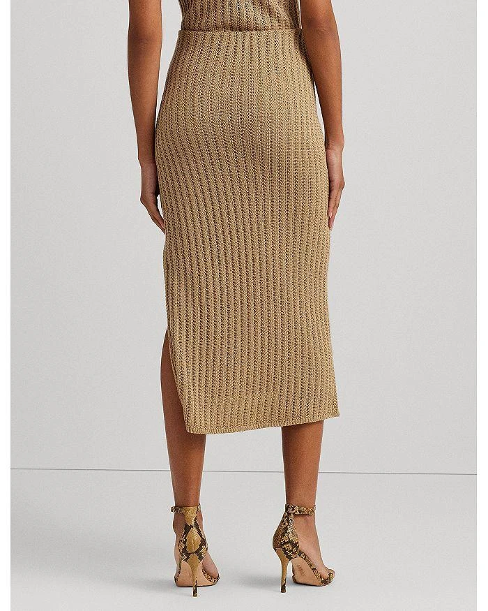 商品Ralph Lauren|Rib Knit Midi Pencil Skirt,价格¥1318,第3张图片详细描述