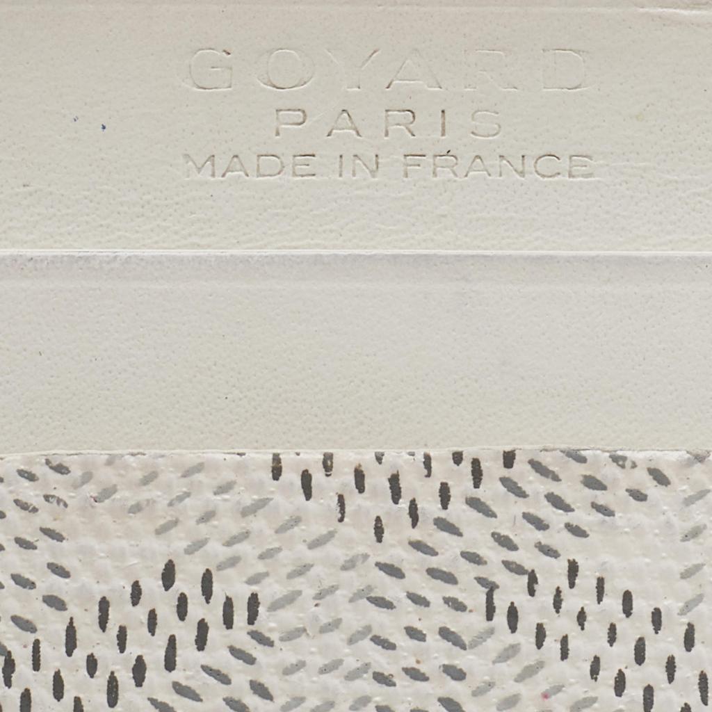 Goyard White Goyardine Coated Canvas And Leather Saint Sulpice Card Holder商品第8张图片规格展示