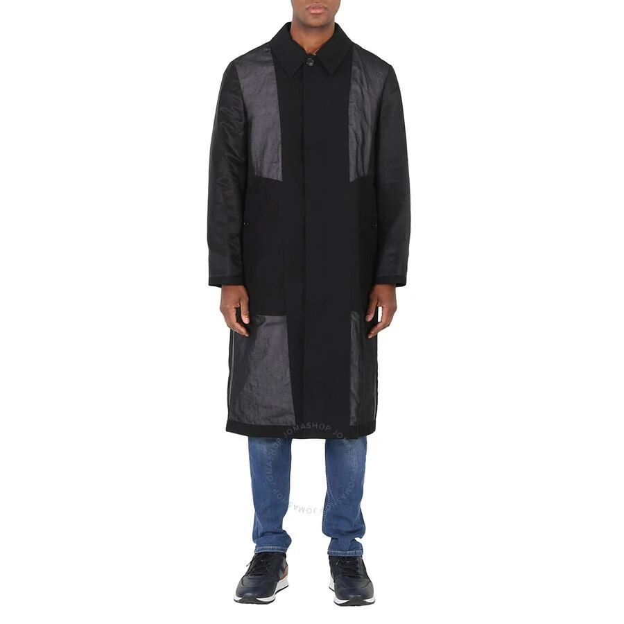 商品Burberry|Men's Panelled Cotton Gabardine Car Coat In Black,价格¥2721,第1张图片