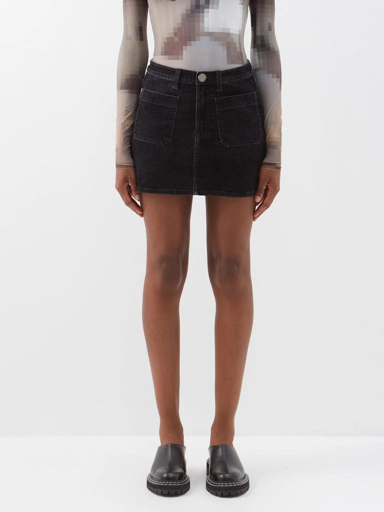 商品Acne Studios|Flocked denim mini skirt,价格¥1186,第1张图片