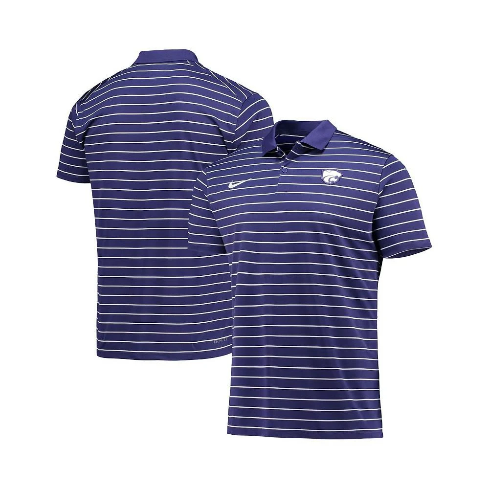 商品NIKE|Men's Purple Kansas State Wildcats Victory Stripe Performance Polo Shirt,价格¥496,第1张图片