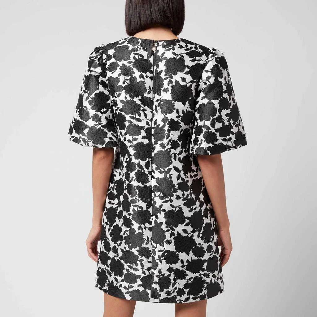 商品Kate Spade|Kate Spade New York Women's Bi-Color Floral Taxi Dress - French Cream,价格¥709,第2张图片详细描述