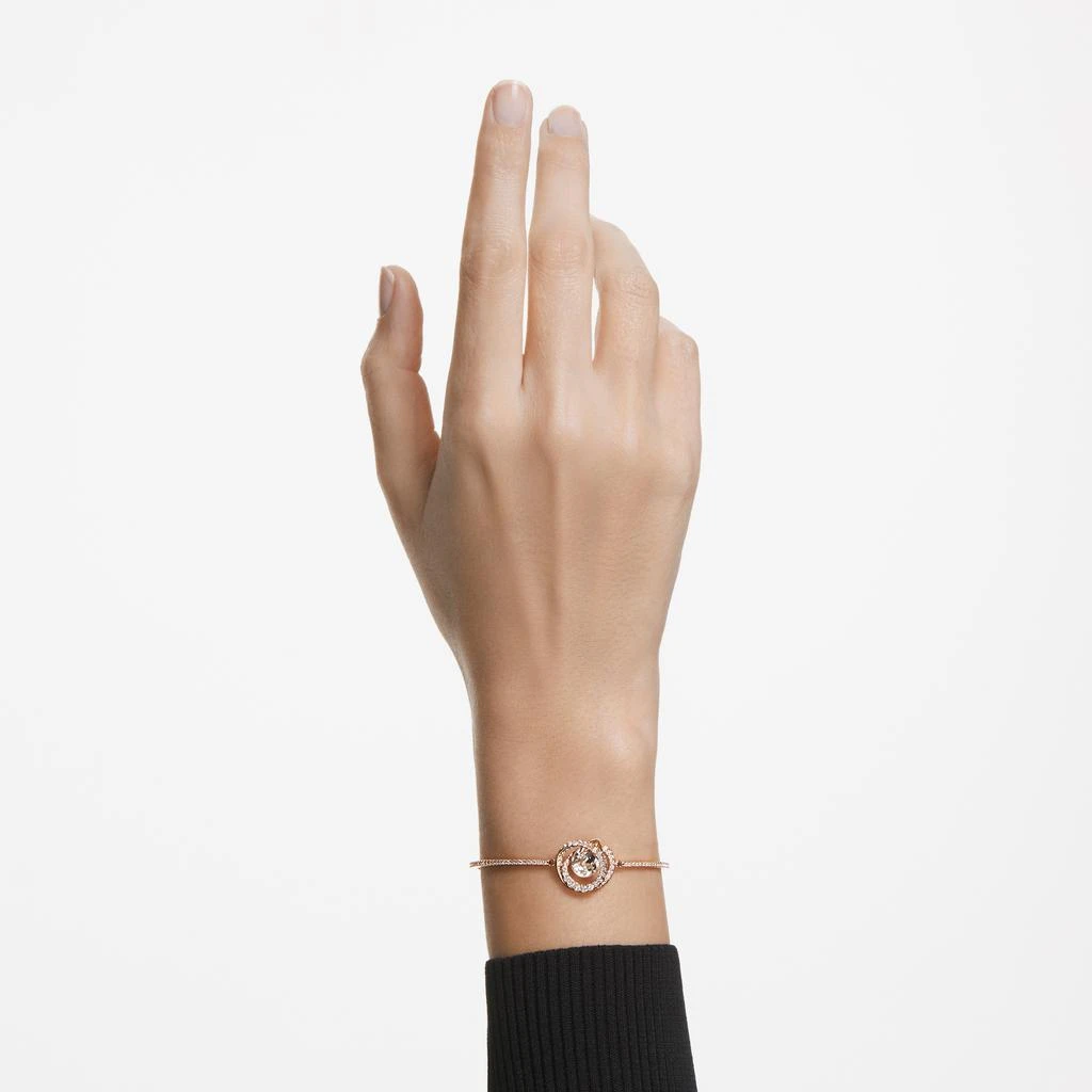 商品Swarovski|Generation bangle white rose gold-tone plated,价格¥968,第2张图片详细描述