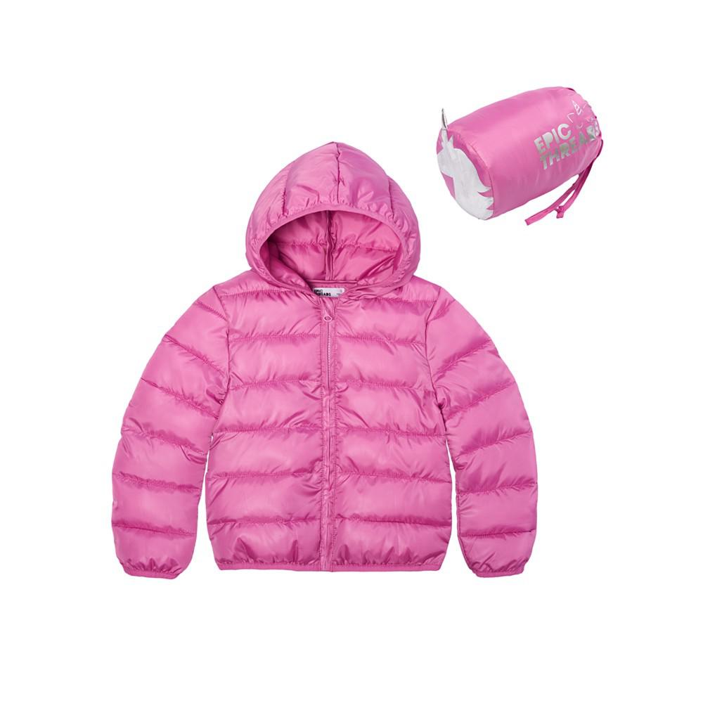 Little Girls Solid Packable Jacket with Bag, Created For Macy's商品第1张图片规格展示
