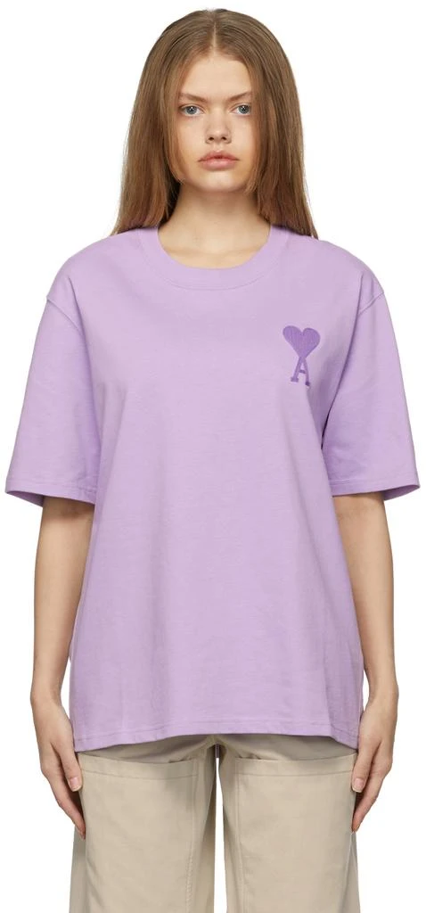 商品AMI|Purple Ami De Coeur T-Shirt,价格¥708,第1张图片