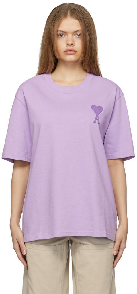 商品AMI|Purple Ami De Coeur T-Shirt,价格¥1390,第1张图片