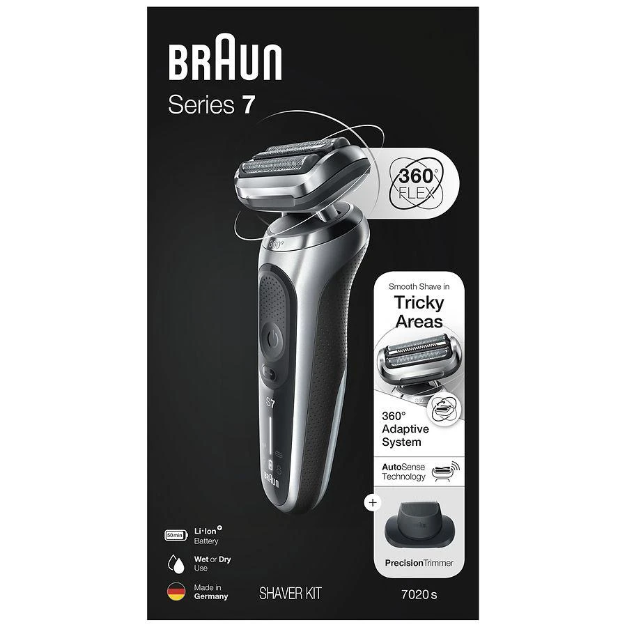 商品Braun|Shaver 7020s Solo Silver,价格¥1050,第1张图片