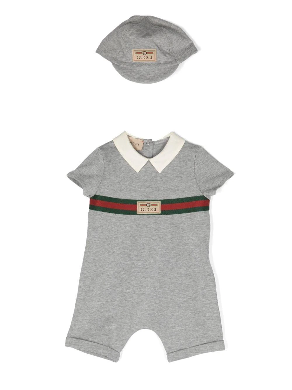 商品【商品预售7天】 Gucci|Gucci 男婴新生儿礼盒 766683XJF8F1173 灰色,价格¥1632,第1张图片