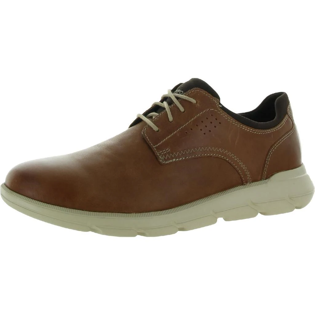 商品Rockport|Rockport Mens Grady Plain Toe Leather Lace Up Oxfords,价格¥297,第1张图片