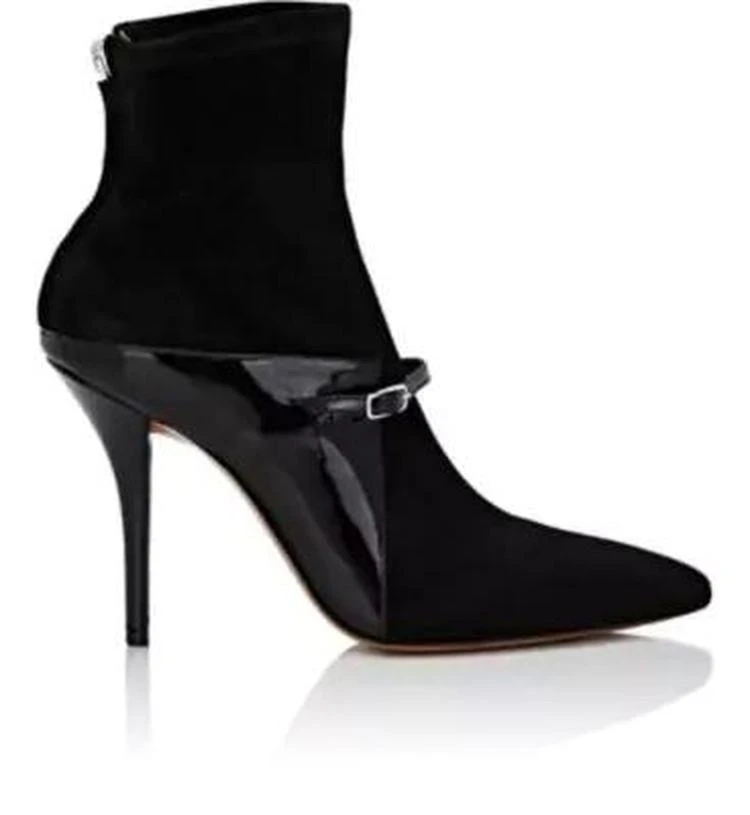 商品Givenchy|Buckle-Strap Suede Ankle Boots,价格¥4900,第1张图片