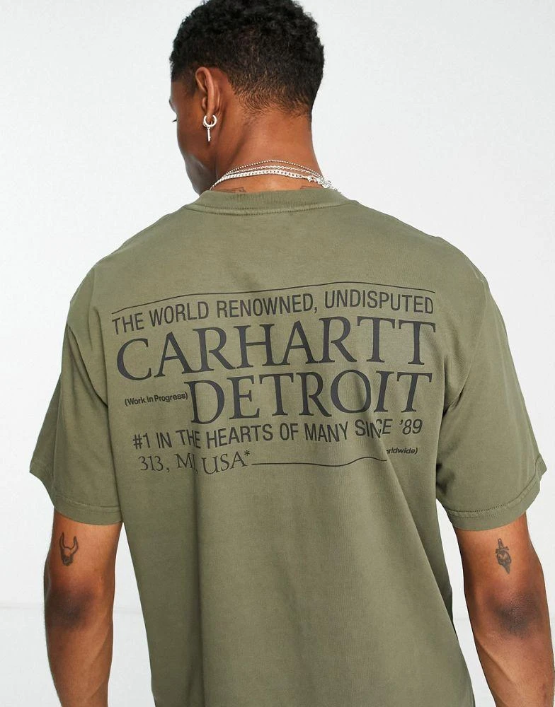 商品Carhartt WIP|Carhartt WIP undisputed t-shirt in green,价格¥379,第4张图片详细描述