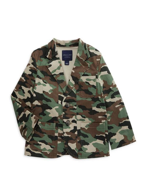 商品Janie and Jack|Baby Boy's & Little Boy's Camo Print Blazer,价格¥150,第1张图片