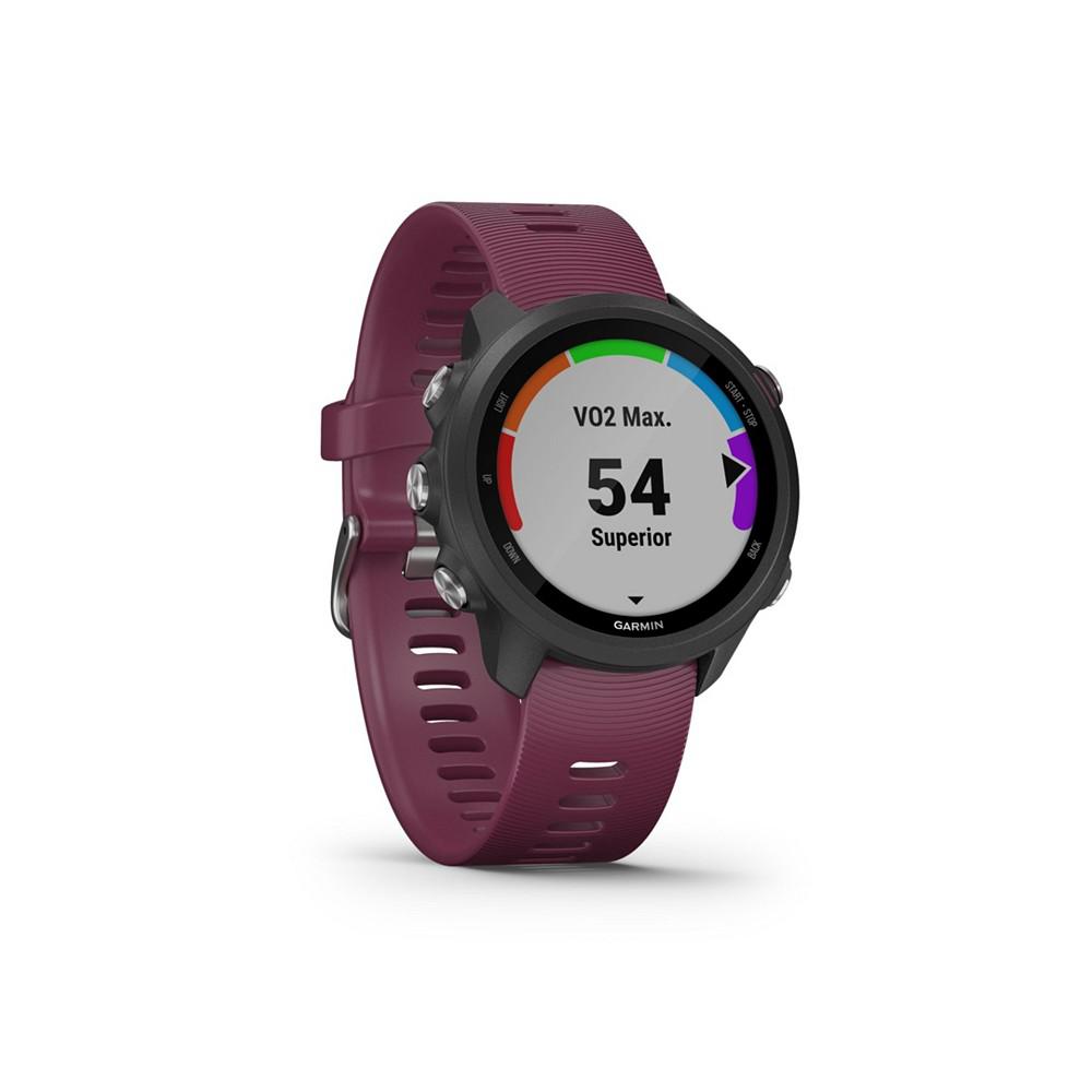 Unisex Forerunner 245 Berry Silicone Strap Smart Watch 30.4mm商品第2张图片规格展示