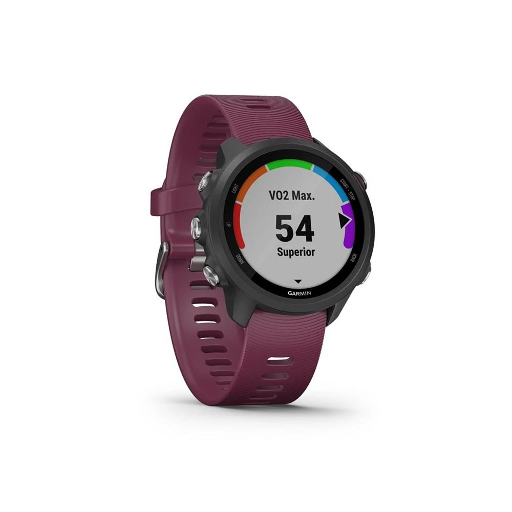 商品Garmin|Unisex Forerunner 245 Berry Silicone Strap Smart Watch 30.4mm,价格¥2242,第2张图片详细描述