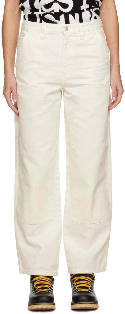 商品STUSSY|White Work Trousers,价格¥689,第1张图片