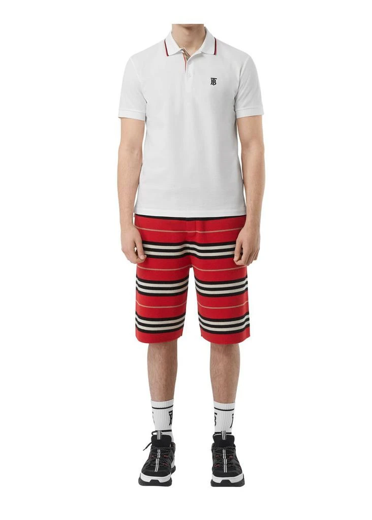 商品Burberry|Icon stripe placket cotton pique polo shirt,价格¥3674,第4张图片详细描述