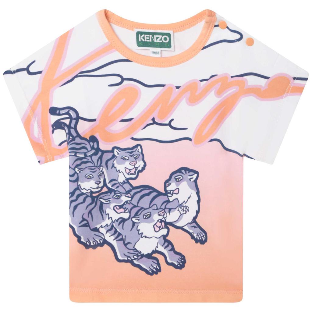 Kenzo Kids T-shirt With Graphic Print商品第1张图片规格展示