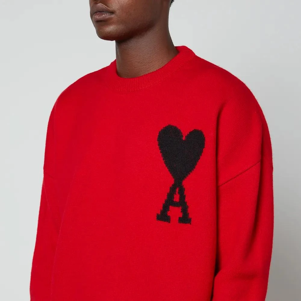 商品AMI|AMI de Coeur Intarsia Virgin Wool Jumper,价格¥2136,第4张图片详细描述