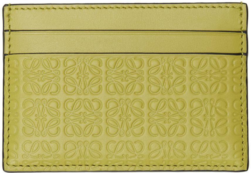 商品Loewe|Yellow Repeat Plain Card Holder,价格¥1847,第1张图片