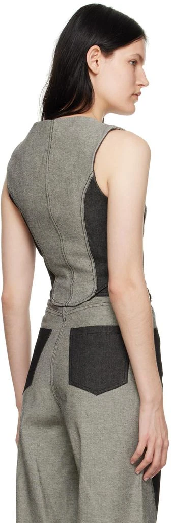 商品Elleme|Gray Corset Denim Tank Top,价格¥395,第3张图片详细描述