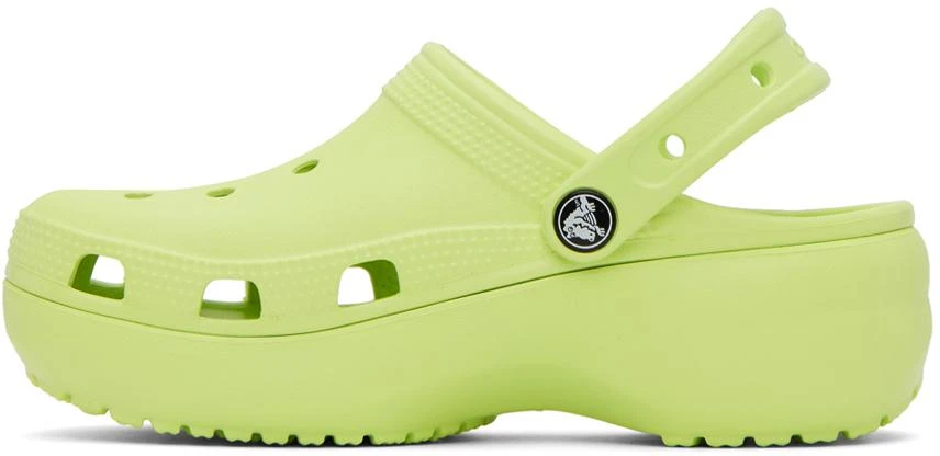 商品Crocs|Green Classic Platform Clog,价格¥121,第3张图片详细描述