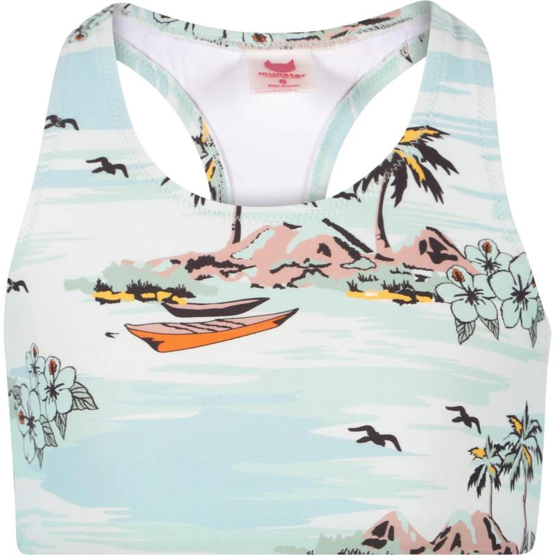 商品Munster|Daydream swimming top in white and light blue,价格¥295,第1张图片