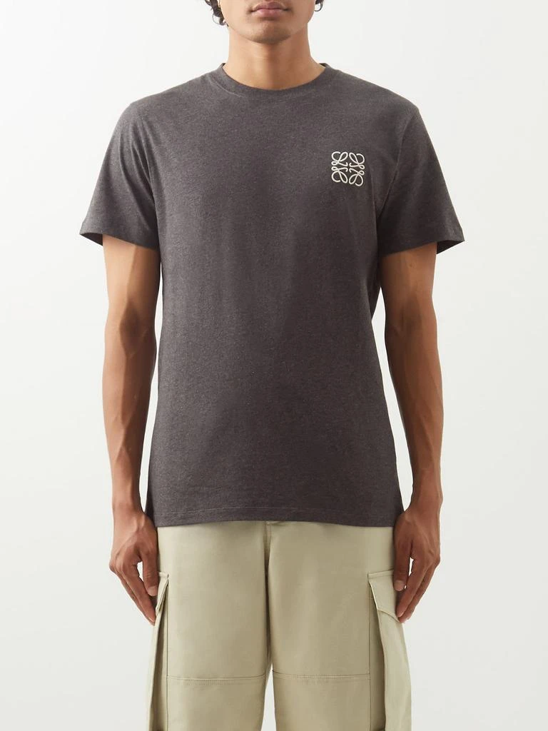商品Loewe|Anagram-embroidered cotton-jersey T-shirt,价格¥2643,第1张图片