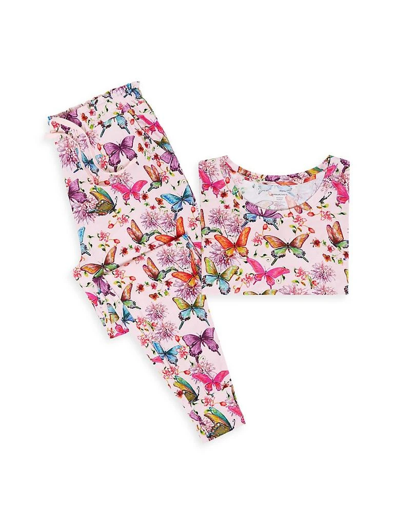 商品Posh Peanut|Watercolor Butterfly 2-Piece Pajama Set,价格¥478,第2张图片详细描述
