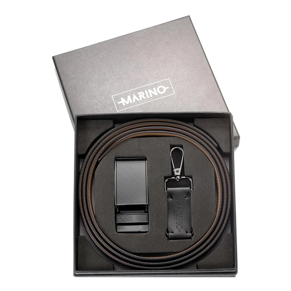 商品Mio Marino|Men's Linxx Designer Ratchet Leather Belt,价格¥187,第5张图片详细描述
