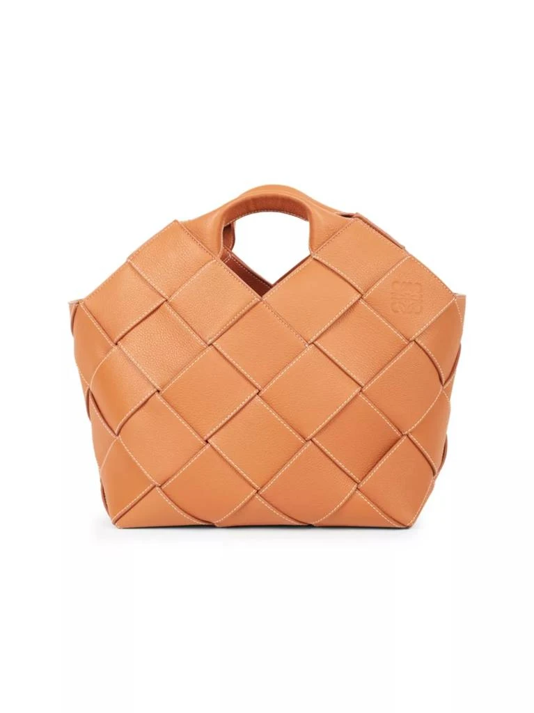 商品Loewe|Woven Leather Basket Bag,价格¥27828,第1张图片