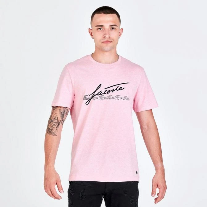 商品Lacoste|Men's Lacoste Script Logo T-Shirt,价格¥225,第1张图片