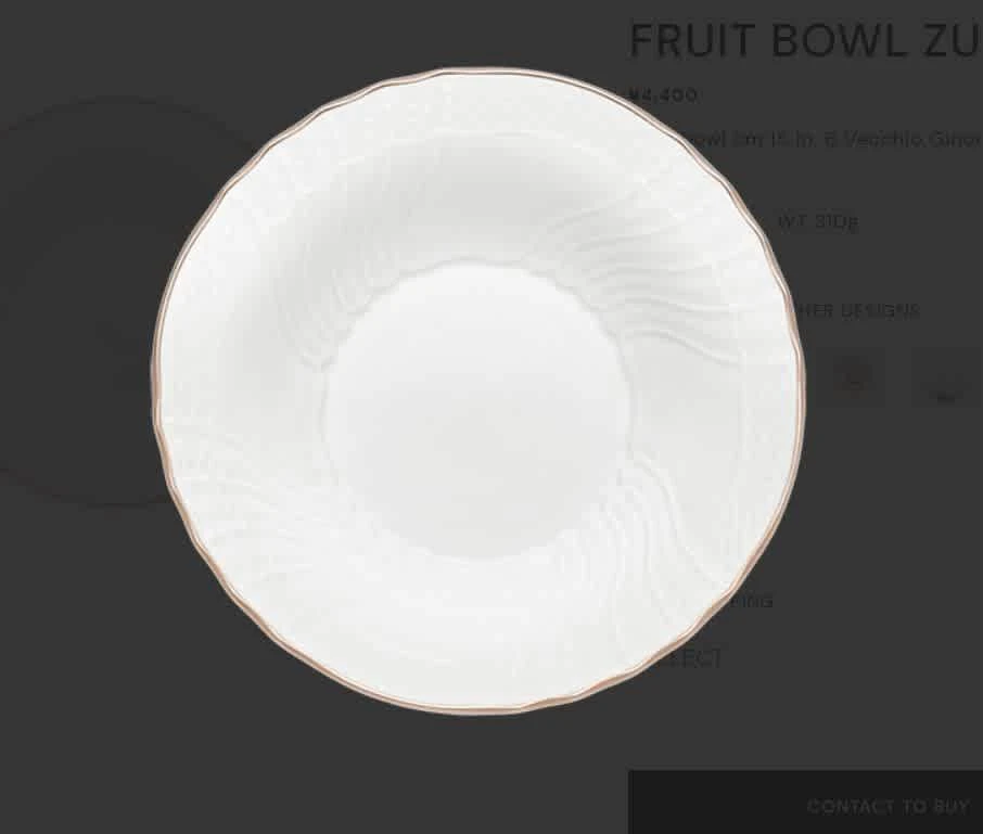 商品Ginori 1735|Zucca Fruit Bowl,价格¥424,第2张图片详细描述