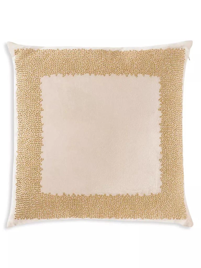 商品Callisto Home|Jade Embroidered Velvet Pillow,价格¥1254,第1张图片