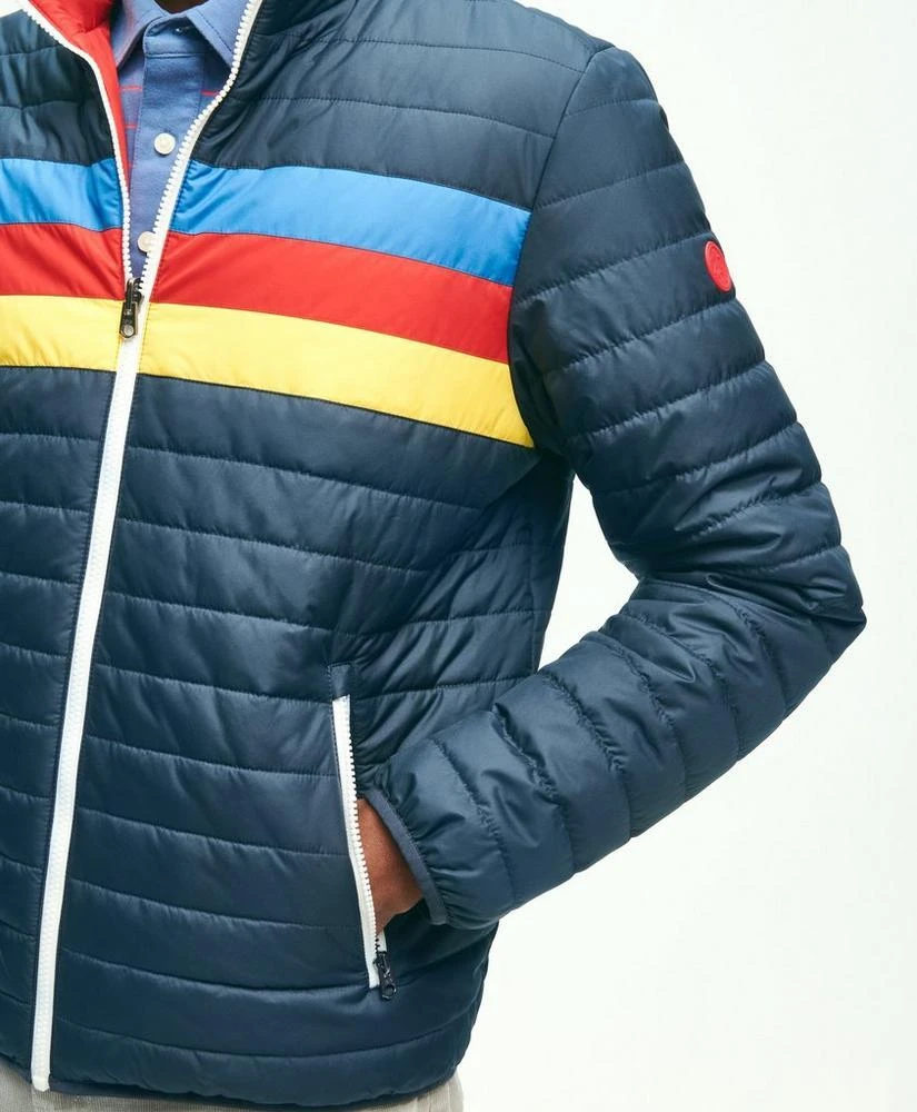 商品Brooks Brothers|Reversible Racer Stripe Puffer Jacket,价格¥780,第4张图片详细描述