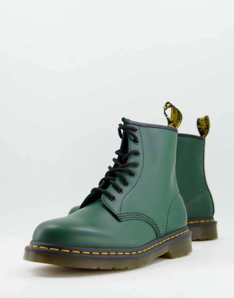 商品Dr. Martens|Dr Martens 1460 8 Eye Boots In Green Smooth,价格¥853,第1张图片