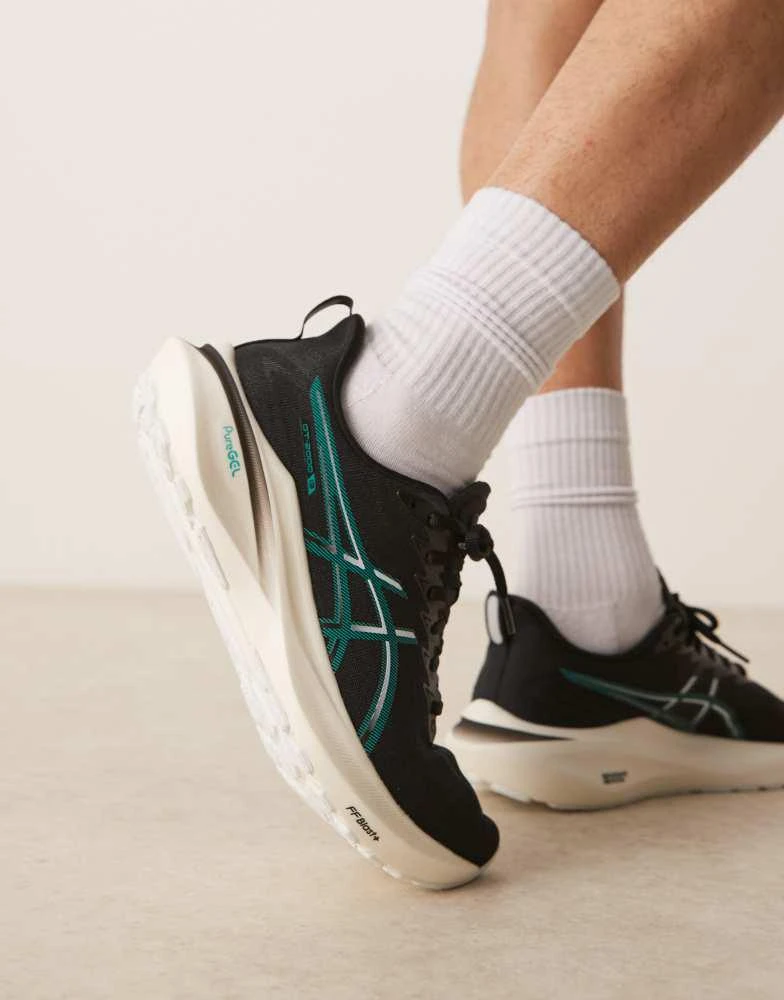 商品Asics|Asics GT-2000 13 running trainers in black and wave teal,价格¥1084,第1张图片