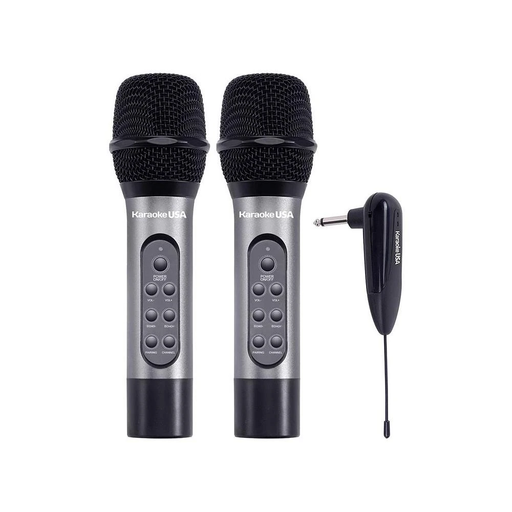 商品Karaoke USA|900MHz Professional Rechargeable Dual UHF Wireless Microphones,价格¥748,第1张图片